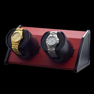 Orbita Double Sparta Bold Rotorwind Watch Winder in Red Bold Color